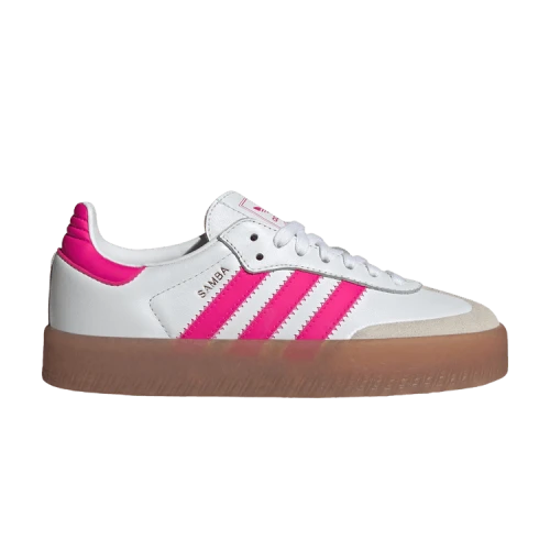 adidas Sambae White Shock Pink (GS)