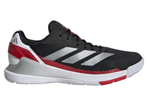 adidas Crazyquick Padel Core Black Silver Metallic Lucid Red