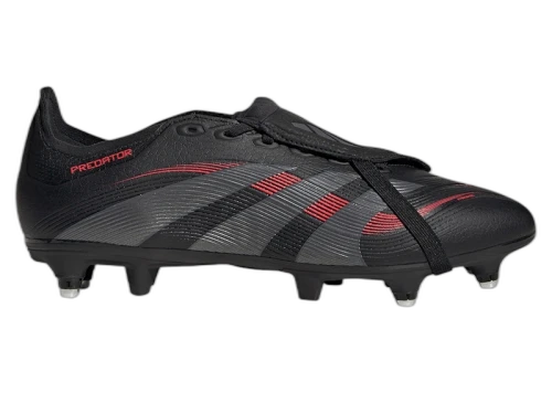 adidas Predator League Fold-Over Tongue SG Core Black Grey Four Lucid Red