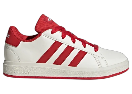 adidas Grand Court Lifestyle Off White Collegiate Red Core Black (GS)