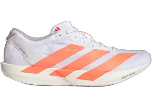 adidas Adizero Adios 9 White Lucid Orange Lucid Red