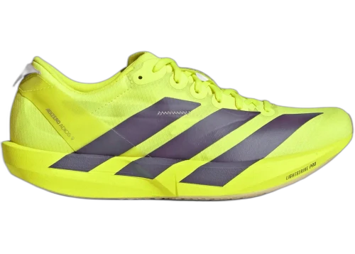 adidas Adizero Adios 9 Solar Yellow Powder Plum (Women's)