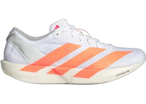 adidas Adizero Adios 9 White Beam Orange Lucid Red (Women's)