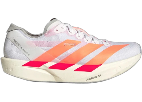 adidas Adizero Takumi Sen 11 White Beam Orange Lucid Red (Women's)