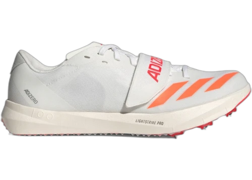adidas Adizero TJ/PV Track and Field White Lucid Orange Lucid Red