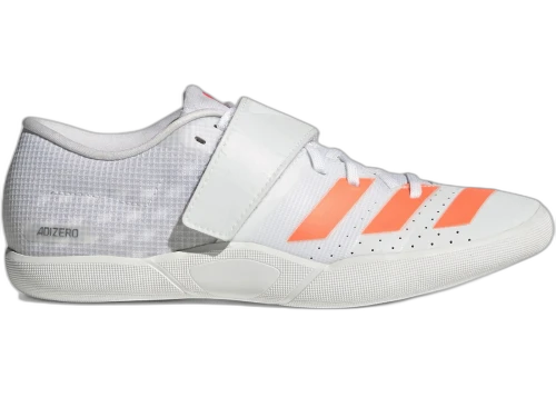 adidas Adizero Throws White Lucid Orange Lucid Red