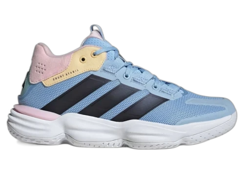 adidas Court Stabil Indoor White Bright Royal (Women's)