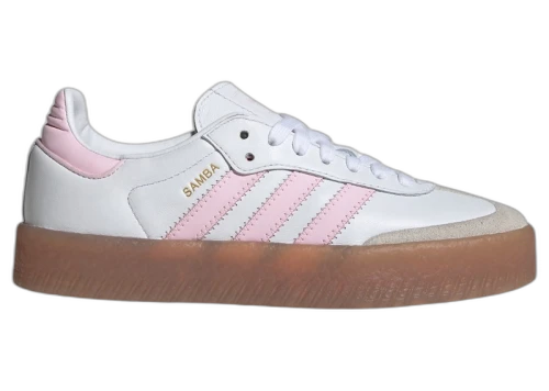 adidas Sambae Cloud White Clear Pink Gold Metallic (GS)