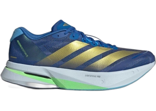 adidas Adizero Boston 13 Blue Gold Metallic Blue Burst