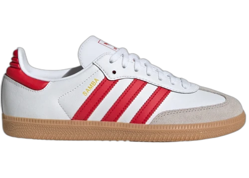 adidas Samba OG Cloud White Better Scarlet Gum (GS)