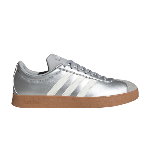 Vl Court Adidas Base 'Silver Metallic Core White Grey' Women's