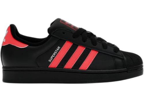 adidas Superstar II Core Black Lucid Red Cloud White