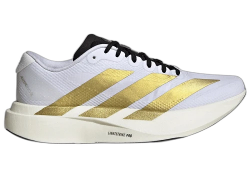 adidas Adizero Evo SL White Matte Gold (Women's)