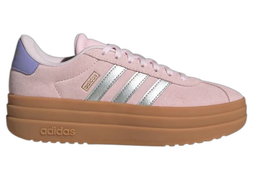 adidas VL Court Bold Clear Pink Silver Metallic Gold Metallic (GS)