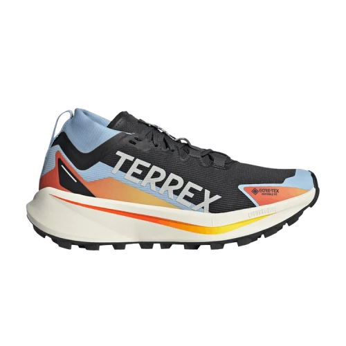adidas Terrex Agravic Gore-Tex Trail Black White Glow Blue (Women's)