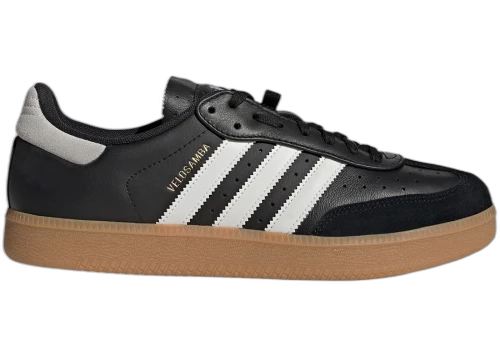 adidas Velosamba Leather Black White Gold Metallic