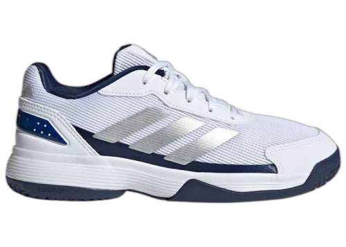 adidas Crazyquick Padel White Silver Metallic Dark Blue (GS)