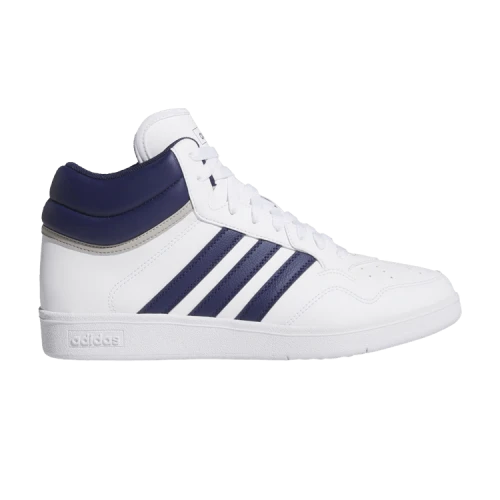 adidas Hoops 4.0 Mid Cloud White Dark Blue Grey Two