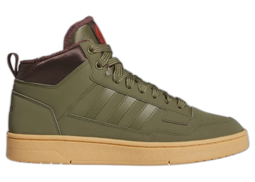 adidas Rapid Court Mid Winterized Olive Strata Shadow Brown Gum