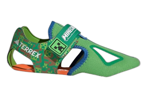 adidas Terrex Captain Toey 2.0 Sandals Minecraft Semi Lucid Lime Ray Blue Orange (GS)