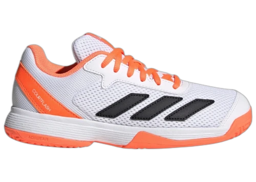 adidas Courtflash Lucid Orange Cyber Metallic White (GS)