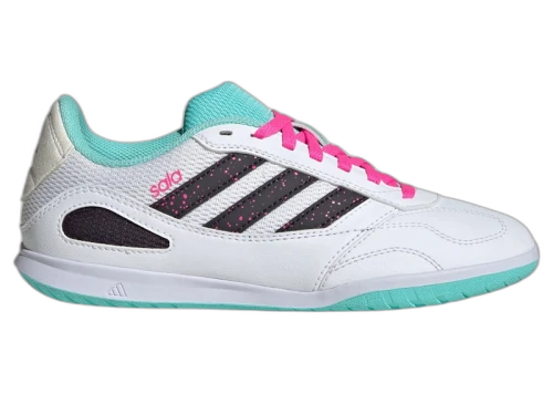 adidas Super Sala Competition 3 Indoor Cloud White Aurora Black Flash Aqua (GS)