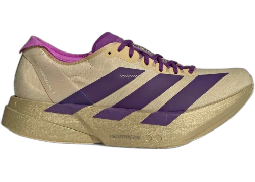 adidas Adizero Adios Pro 4 Sand Rich Purple Gold Metallic (Women's)