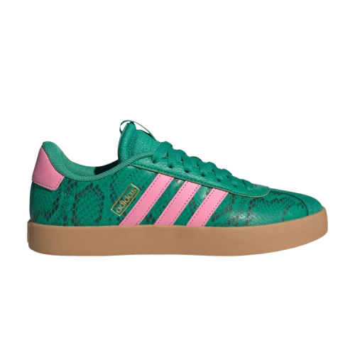 adidas VL Court 3.0 Court Green Bliss Pink Snakeskin (Women's)