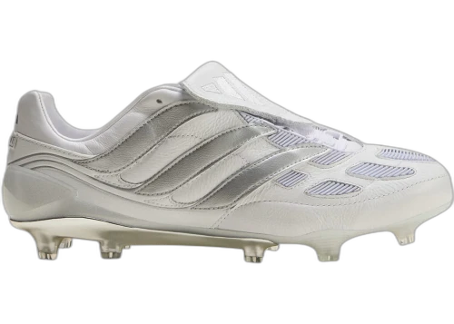 adidas Predator Precision FG White Silver Metallic Made in Germany