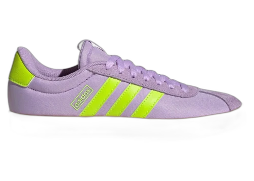 adidas VL Court 3.0 Powder Plum Solar Slime (Women's)