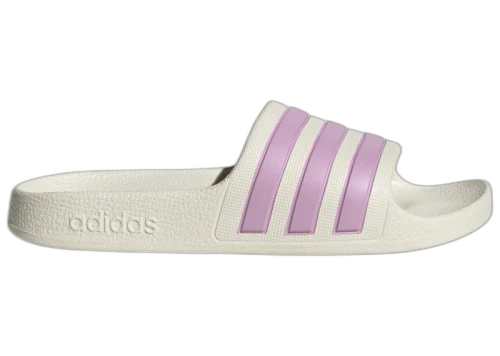 adidas Adilette Aqua Slides Off White Bliss Lilac (GS)