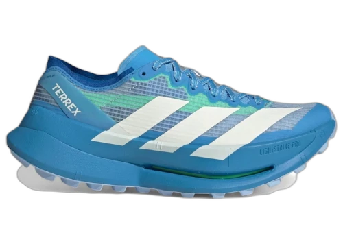 adidas Terrex Agravic Speed Ultra 2 Trail Blue White Lime Burst (Women's)