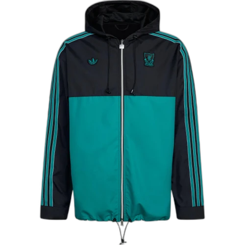 adidas Liverpool FC Terrace Icons Parka Black Sea Green