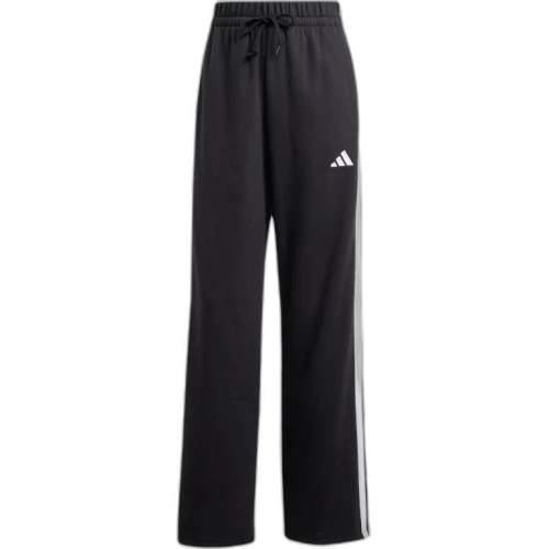 Adidas Free Shipping With AdiClub Essentials 3 Stripes Open Hem French Terry Pants