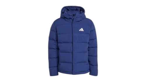 adidas Helionic Climawarm Hooded Down Jacket Dark Blue