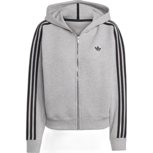 Adidas Originals three-stripe zip-up hoodie