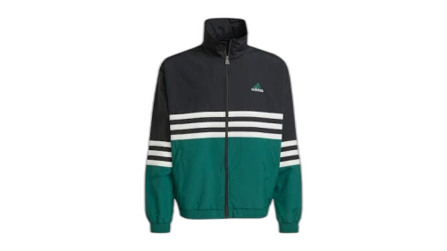 adidas Track Jacket Black Collegiate Green