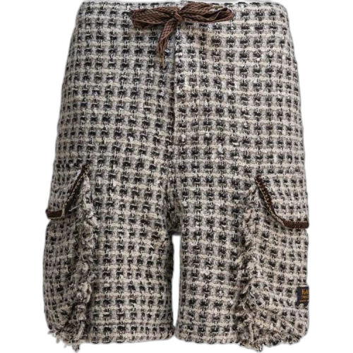 Kapital Drawstring waist Tweed Shorts