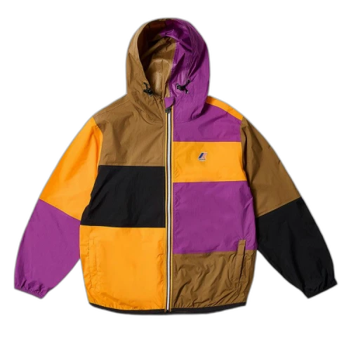 Palace x K-Way Le Vrai 3.0 Claude Packable Jacket 'Multicolor/Purple/Orange'