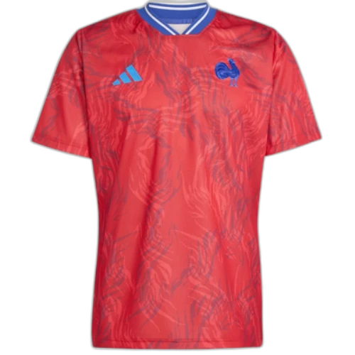 adidas France Rugby Prematch Jersey Collegiate Red