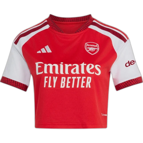 adidas Arsenal FC 26/27 Home Cropped Jersey Asia Sizing 'Better Scarlet' (Women's)