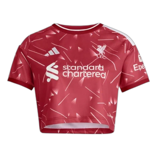 adidas Liverpool FC 26/27 Home Crop Asia Sizing 'Active Maroon' (Women's)