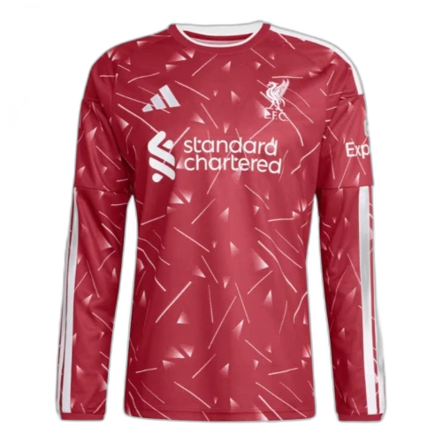 adidas Liverpool FC 26/27 Home Long Sleeve Asia Sizing 'Active Maroon'