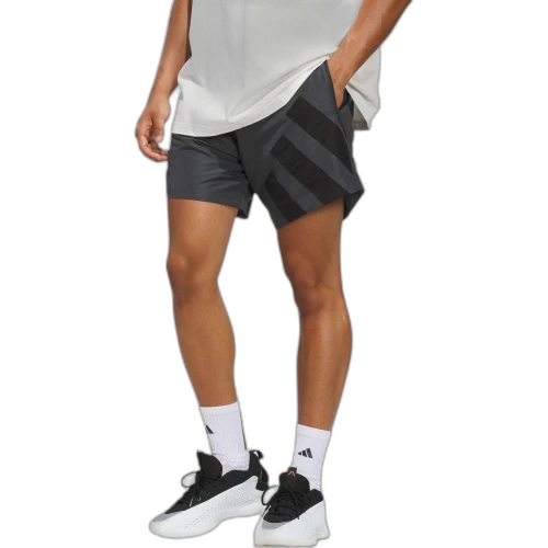adidas Anthony Edwards Foundation Shorts Asia Sizing 'Carbon'