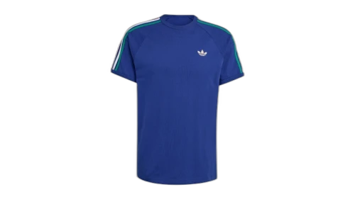adidas 3-Stripes T-Shirt Victory Blue Bold Green White
