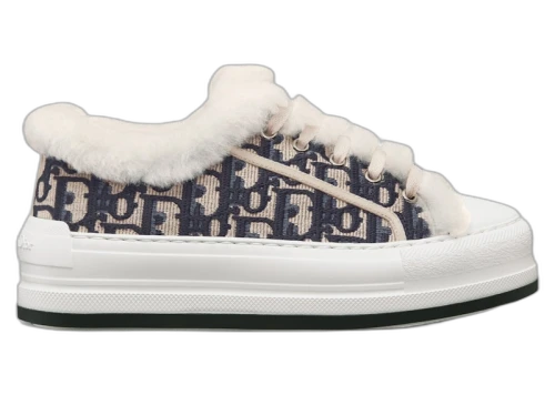 Dior Walk'N'Dior Platform Deep Blue Dior Oblique White (Women's)