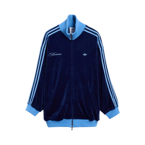 Adidas x Avavav Velvet Zip Up Track Jacket 'Dark Blue'