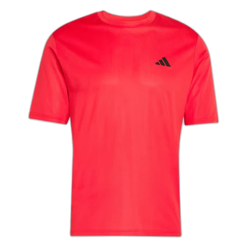 Adidas Fitness Clothing Men's Pure Gemstone Red Crew Neck Moderate