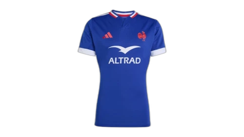 adidas France Rugby Performance Fit Replica Jersey Semi Lucid Blue