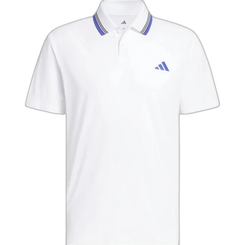 Adidas Ultimate365 Golf Clothing Men's White Lapel Moderate